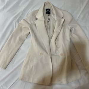 Cream color blazer jacket